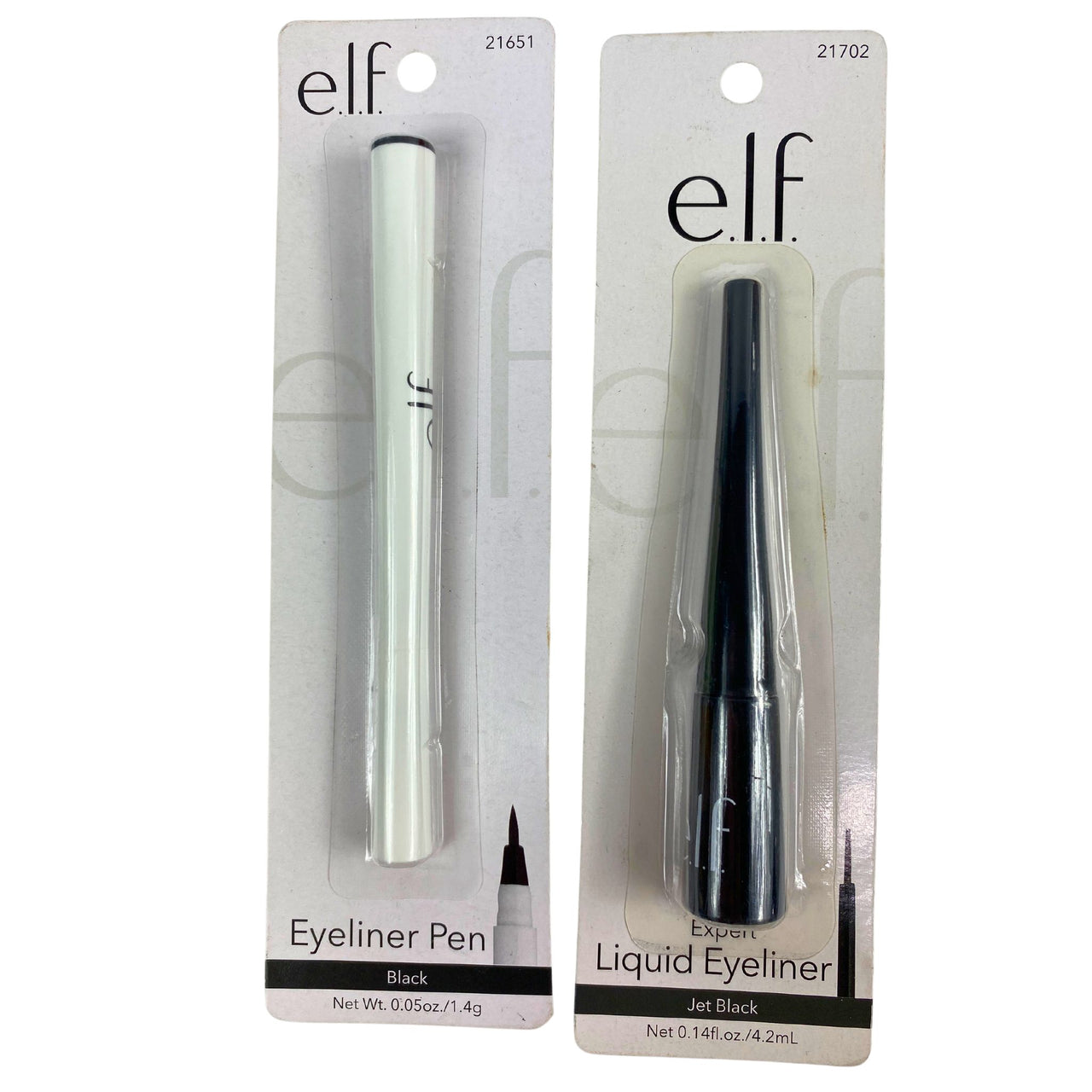 Elf Eyeliners Includes Expert Liquid Eyeliner & Eyeliner Pen Jet Black & Black