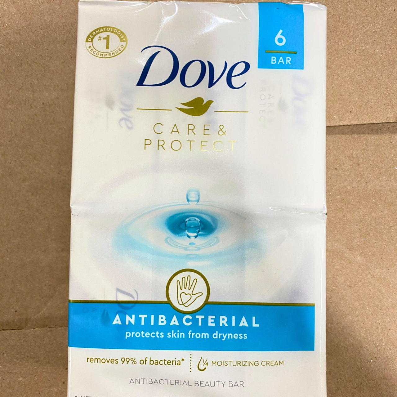 Dove Care & Protect Antibacterial Bar Soap 6 pack bar