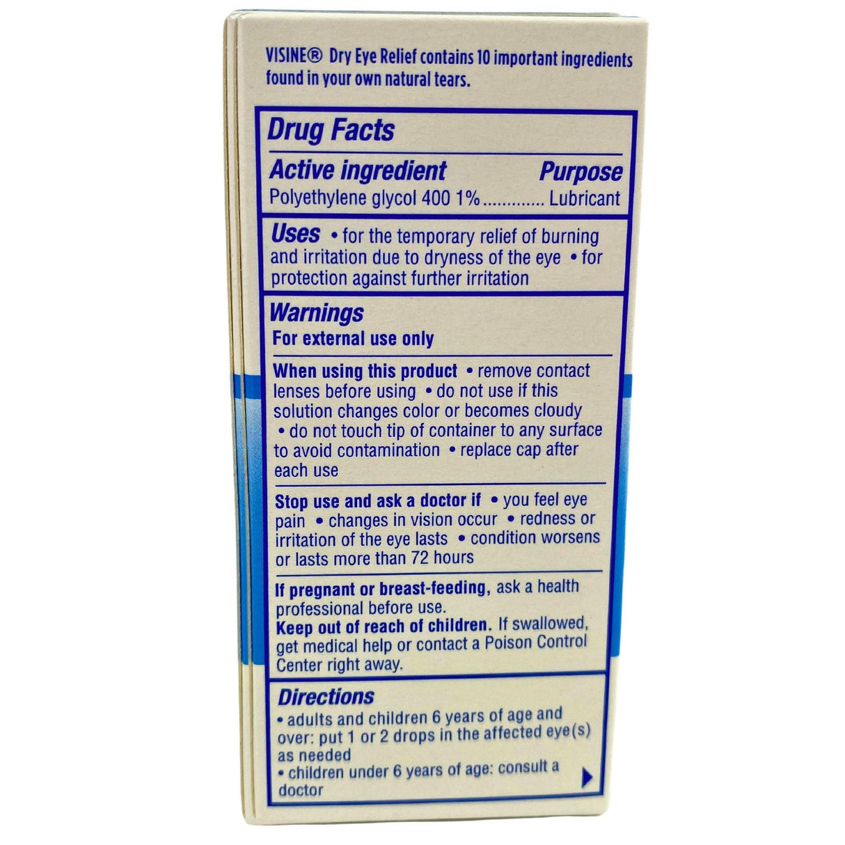 Visine Dry Eye Relief Moisturizes