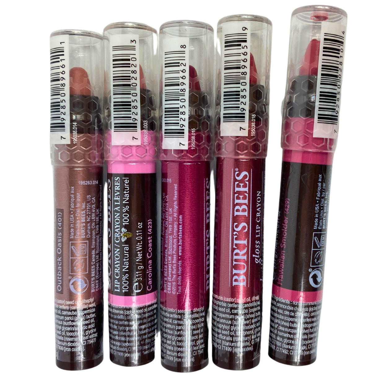 Burt's Bees Lip Crayon Assorted Mix 