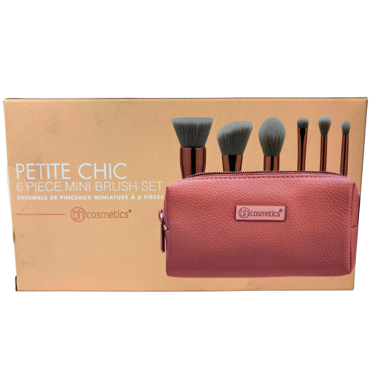 BH Cosmetics Petite Chic 6 piece Mini Brush Set include Case