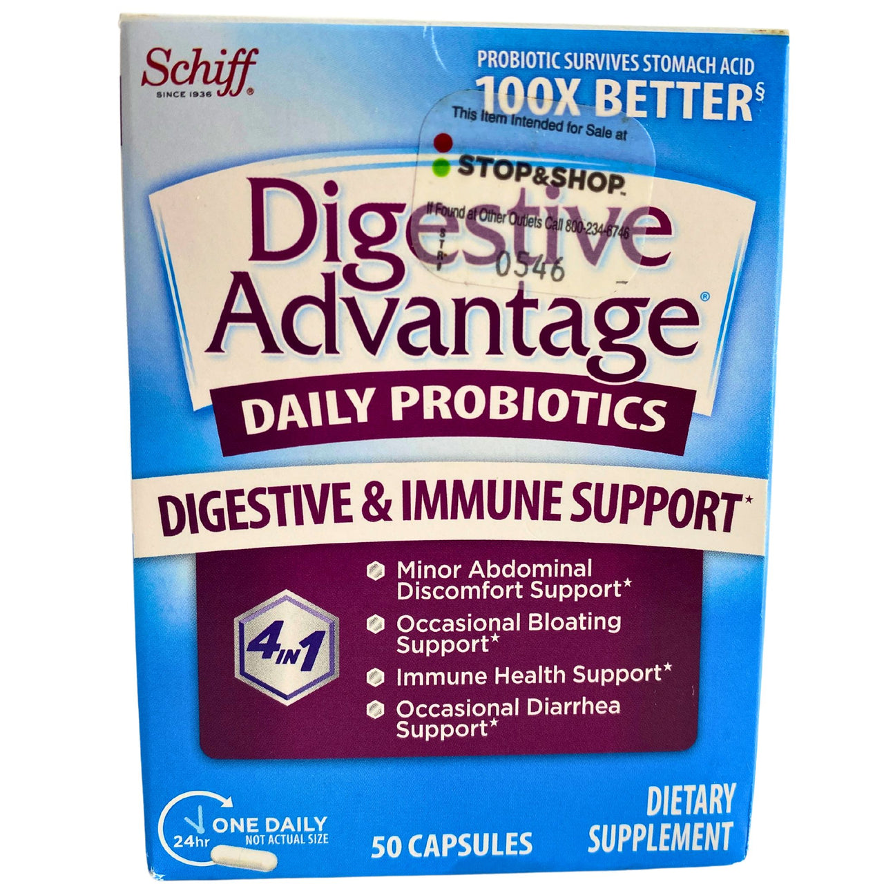 Digestive Advantage Daily  Probiotics Digestive & Immune Support 4 IN 1  One Daily 