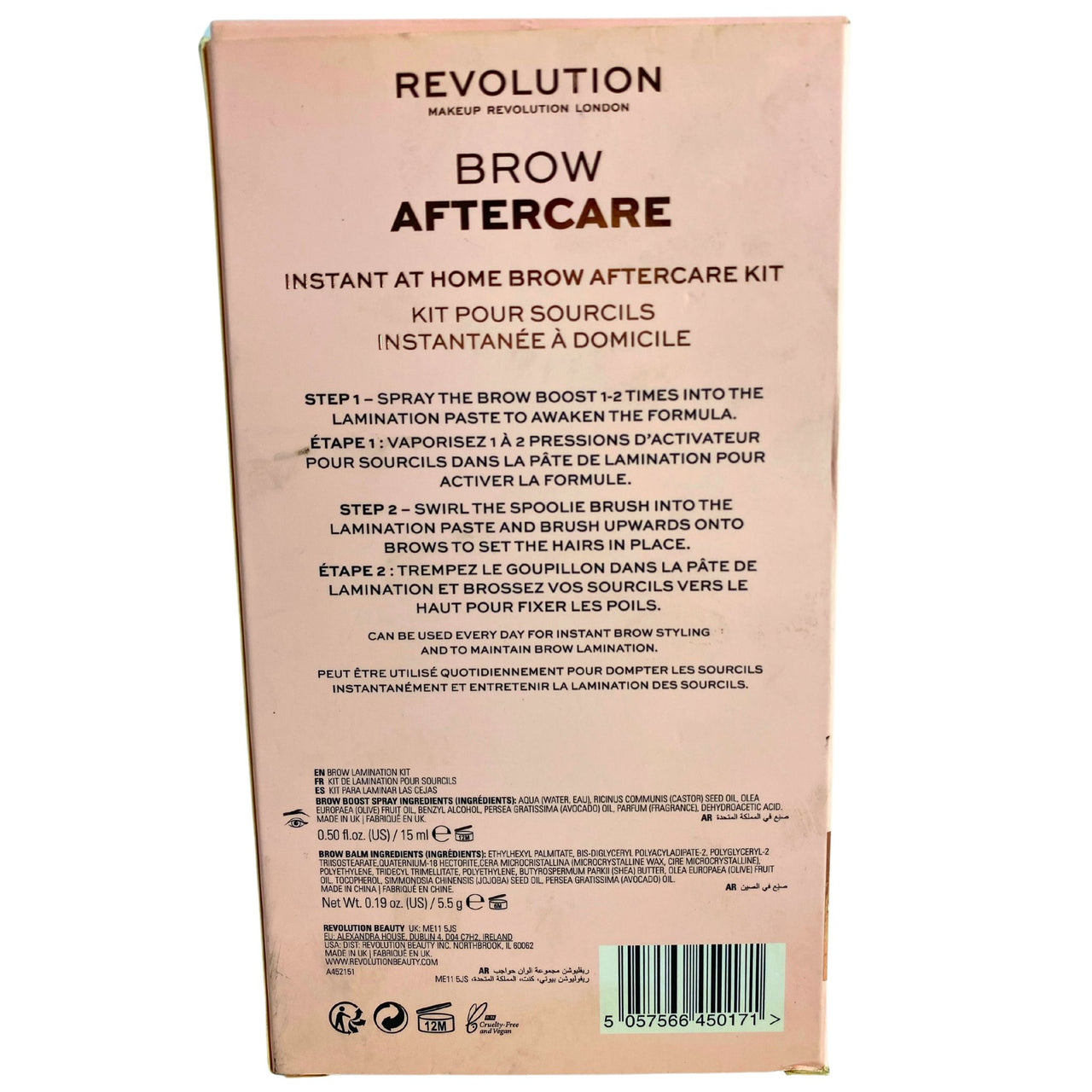 Revolution Aftercare Two Step Brow Lamination  Aftercare Kit 