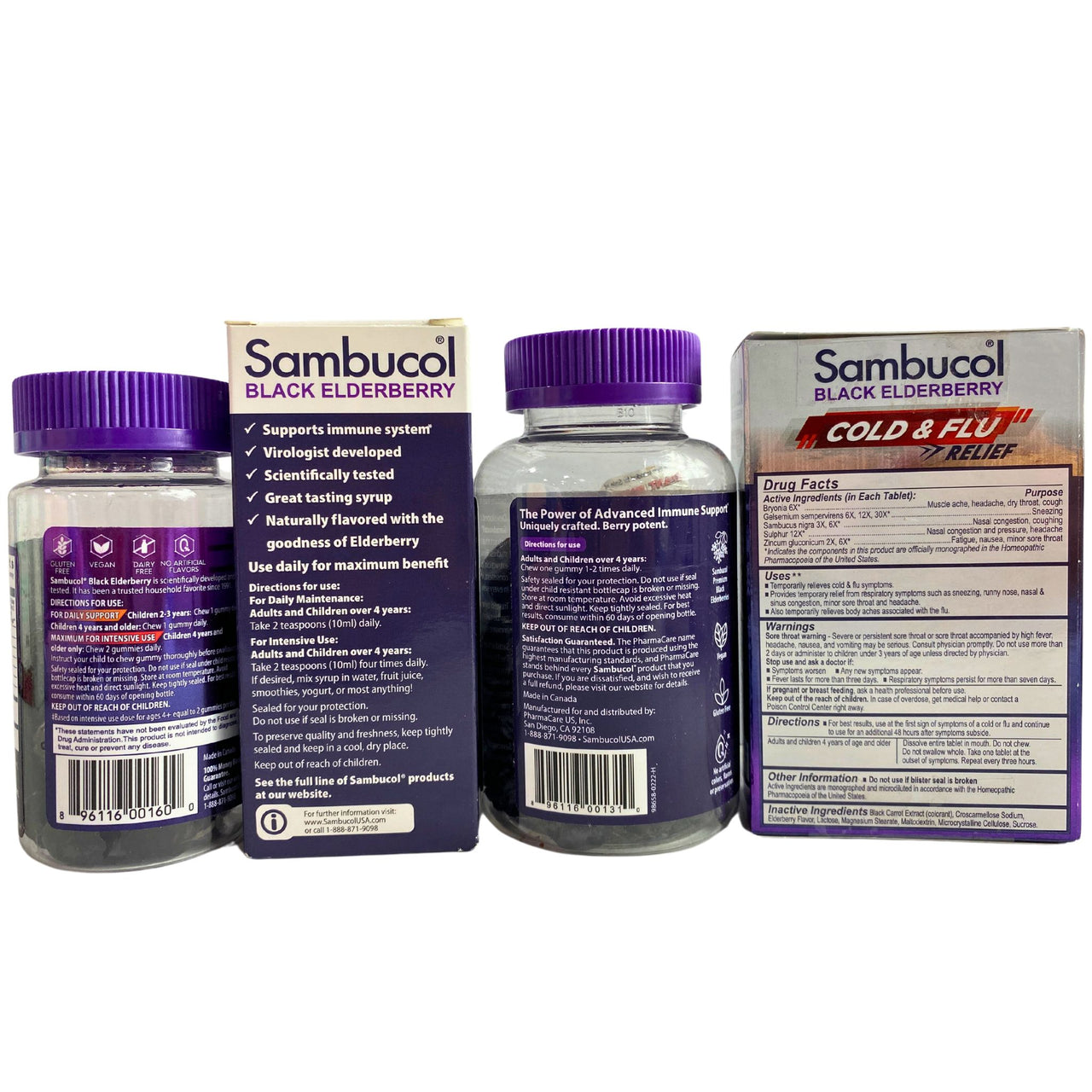 Sambucol Elderberry Assorted Mix includes for Kids & Adults