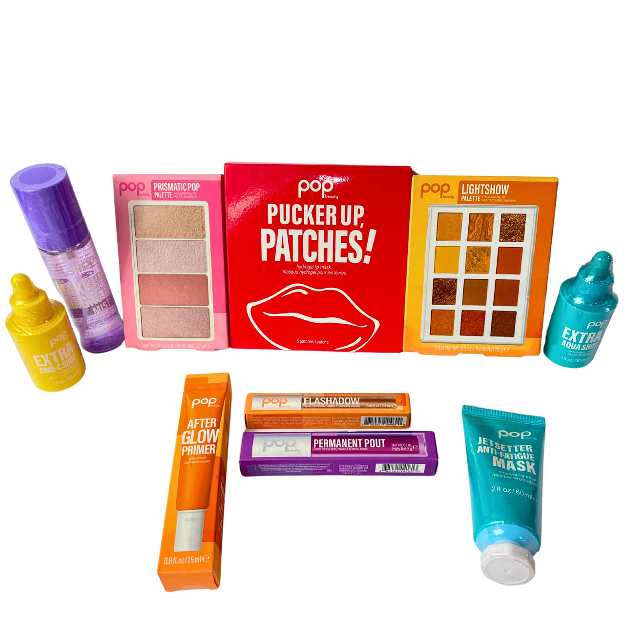 Pop Beauty Assorted Mix includes Skincare & Makeup Products 