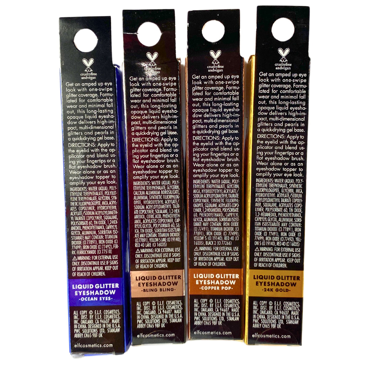 Elf Liquid Glitter Eyeshadow Assorted Mix