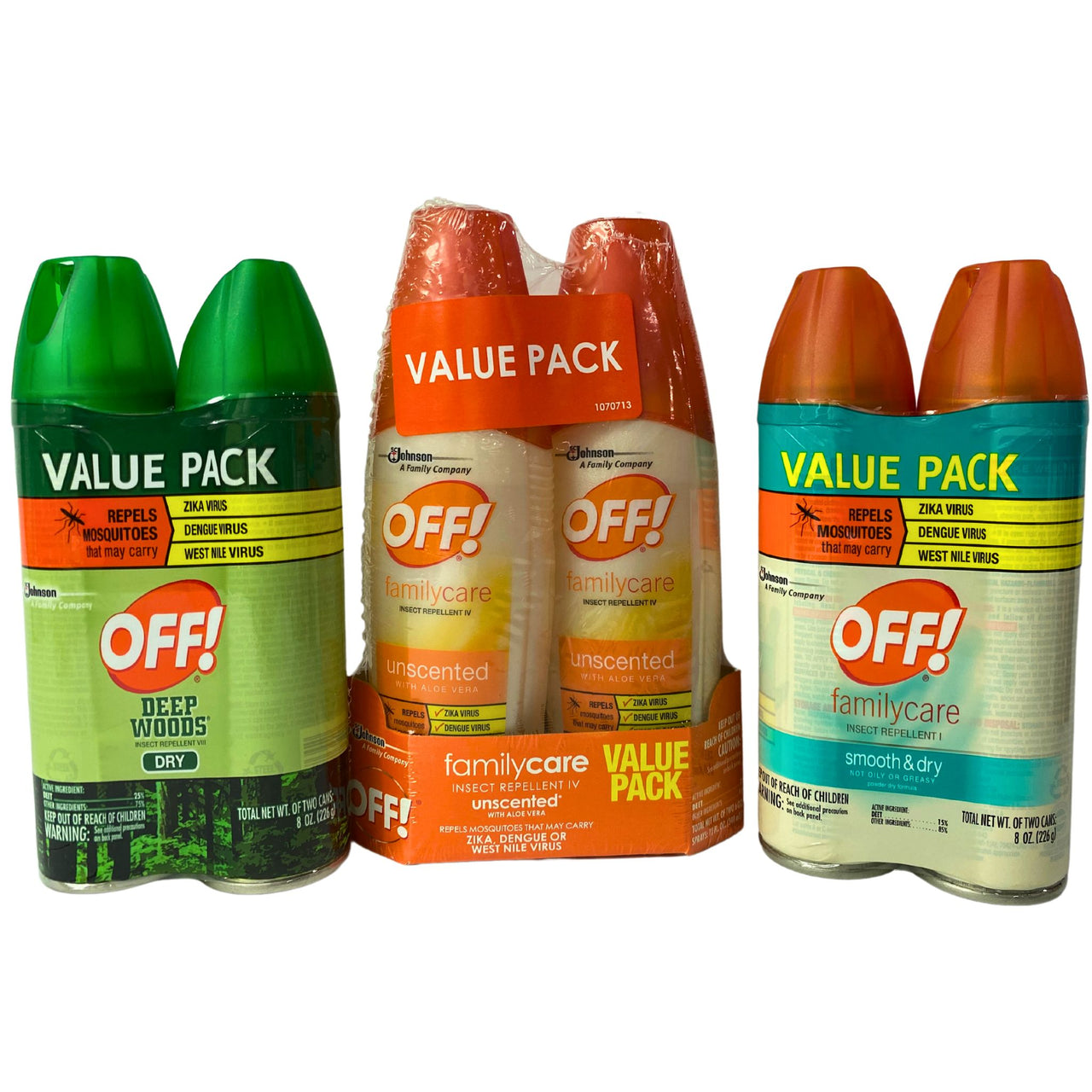 OFF! 2 Packs Assorted Mix