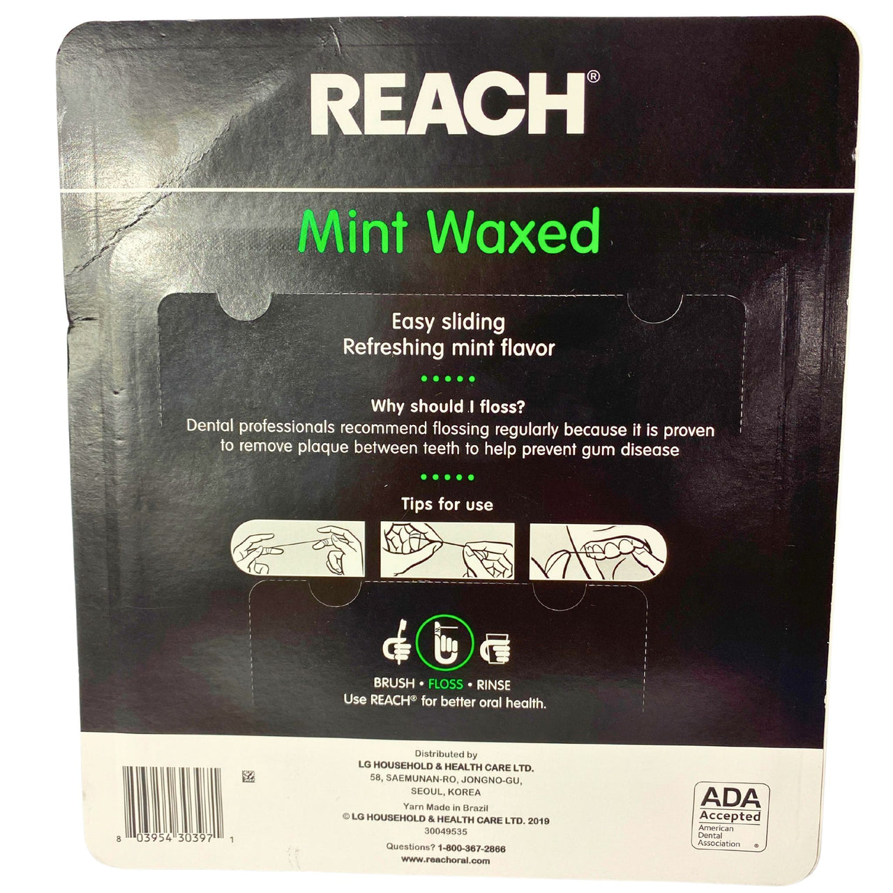 Reach Mint Waxed Easy Sliding Refreshing Mint Flavor