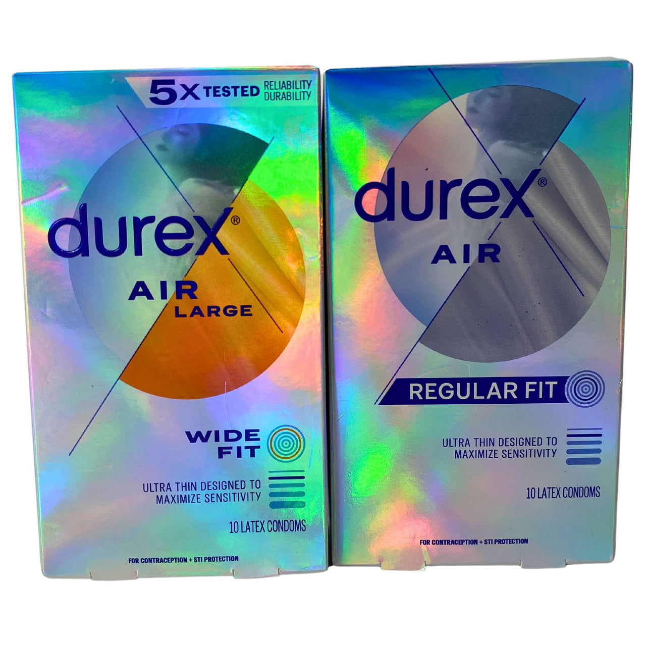 Durex Air Mix includes Regular Fit & Wide Fit 