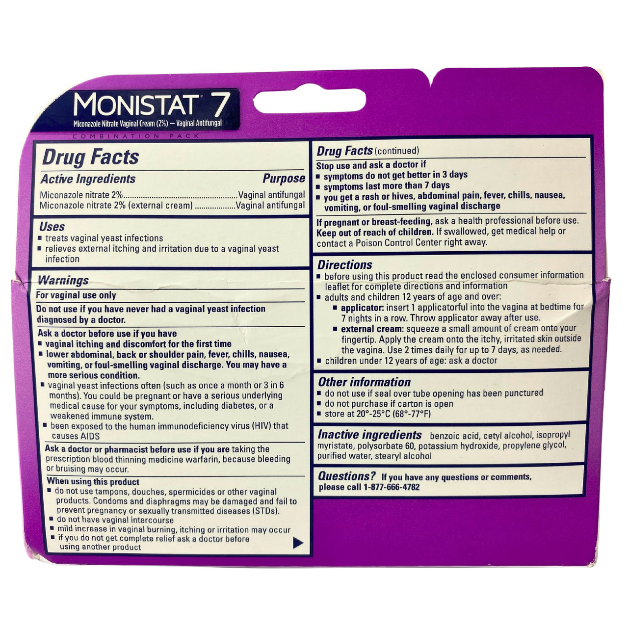 Monistat 7 Combination Pack Cream