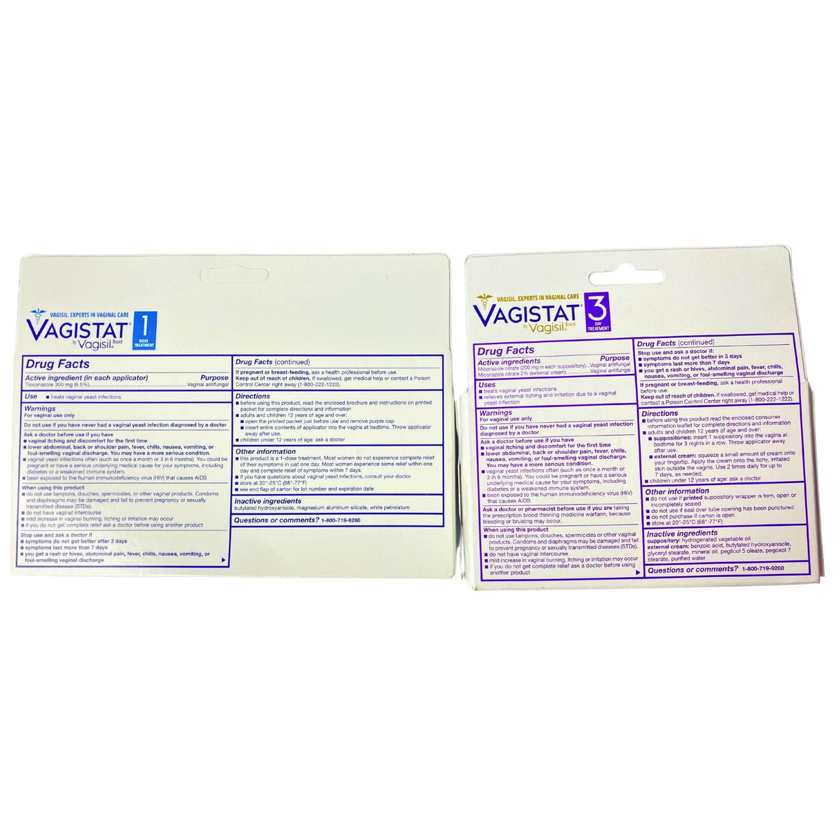 Vagistat by Vagisil 1 Dose Treatment & 3 Day Treatment