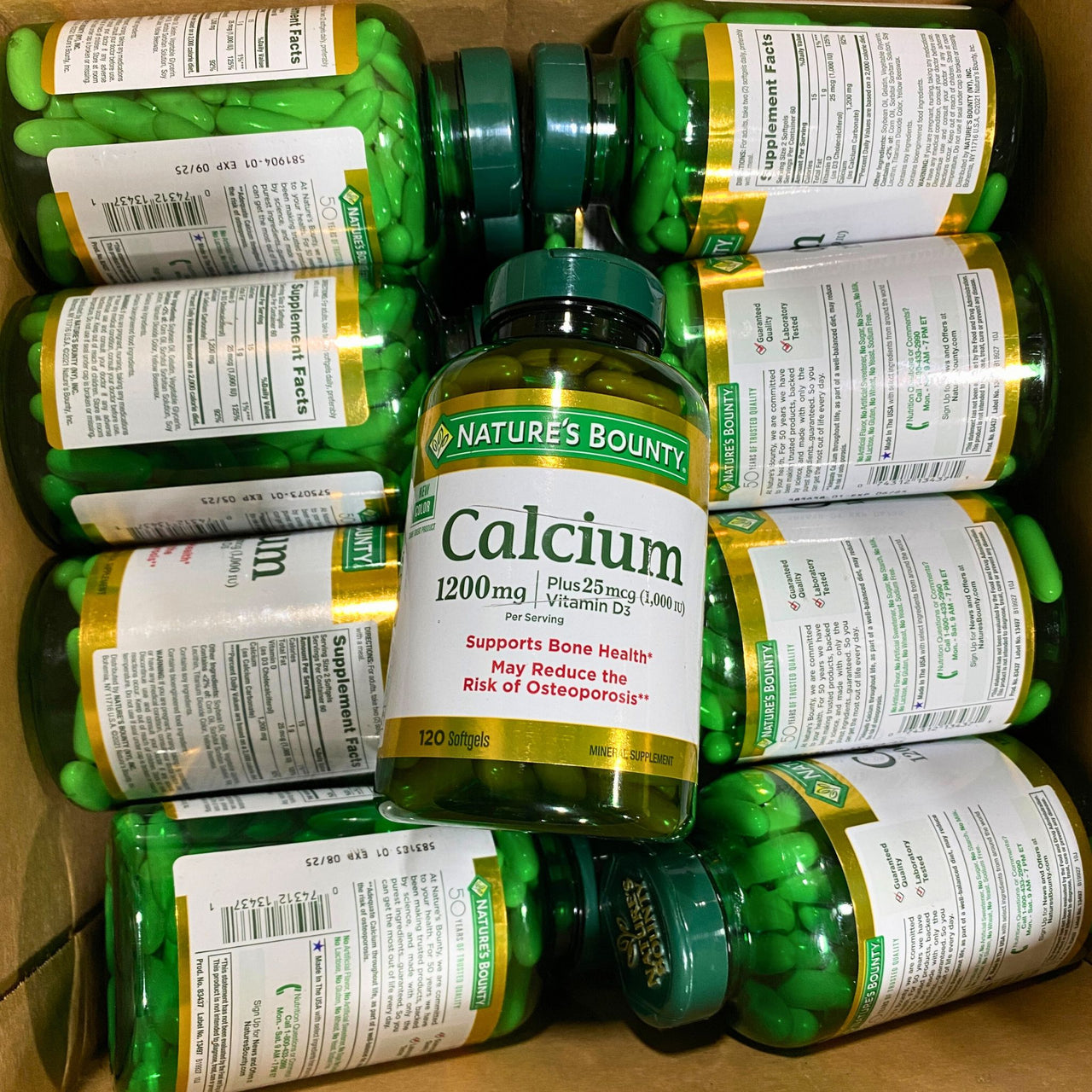 Nature's Bounty Calcium 1200mg | Plus 25mcg (1,000 IU) Vitamin D3