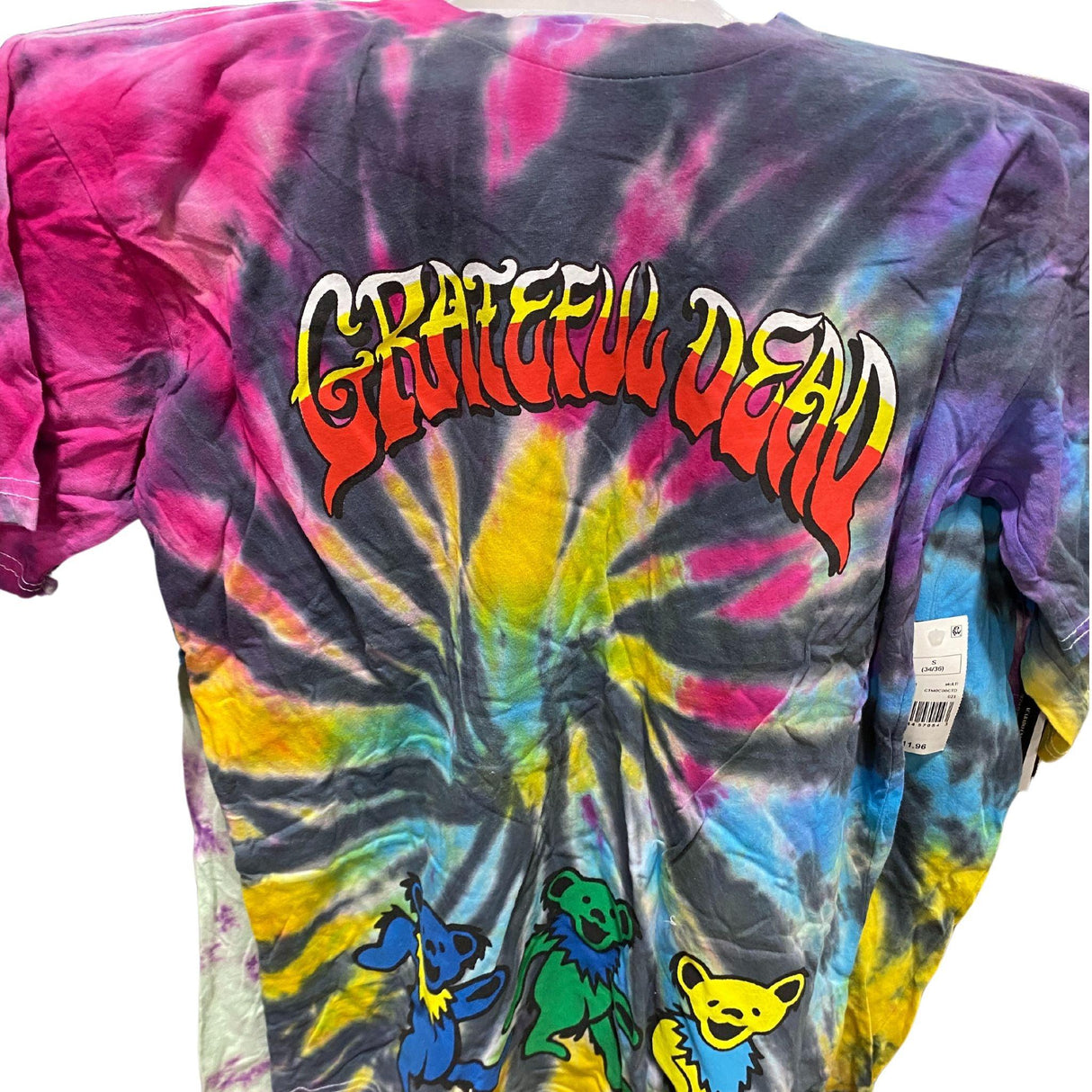 Tie Dye T-Shirts Assorted Mix & Sizes includes -Dragon Ball Z & Grateful Dead