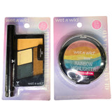 Wet N Wild Rainbow Highlighter & Color Icon Quad Shadow + Liquid Liner 