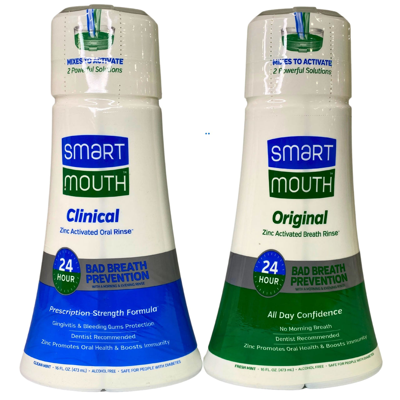 Smart Mouth Original Zinc Activated Rinse 16oz (30 Pcs Lot)