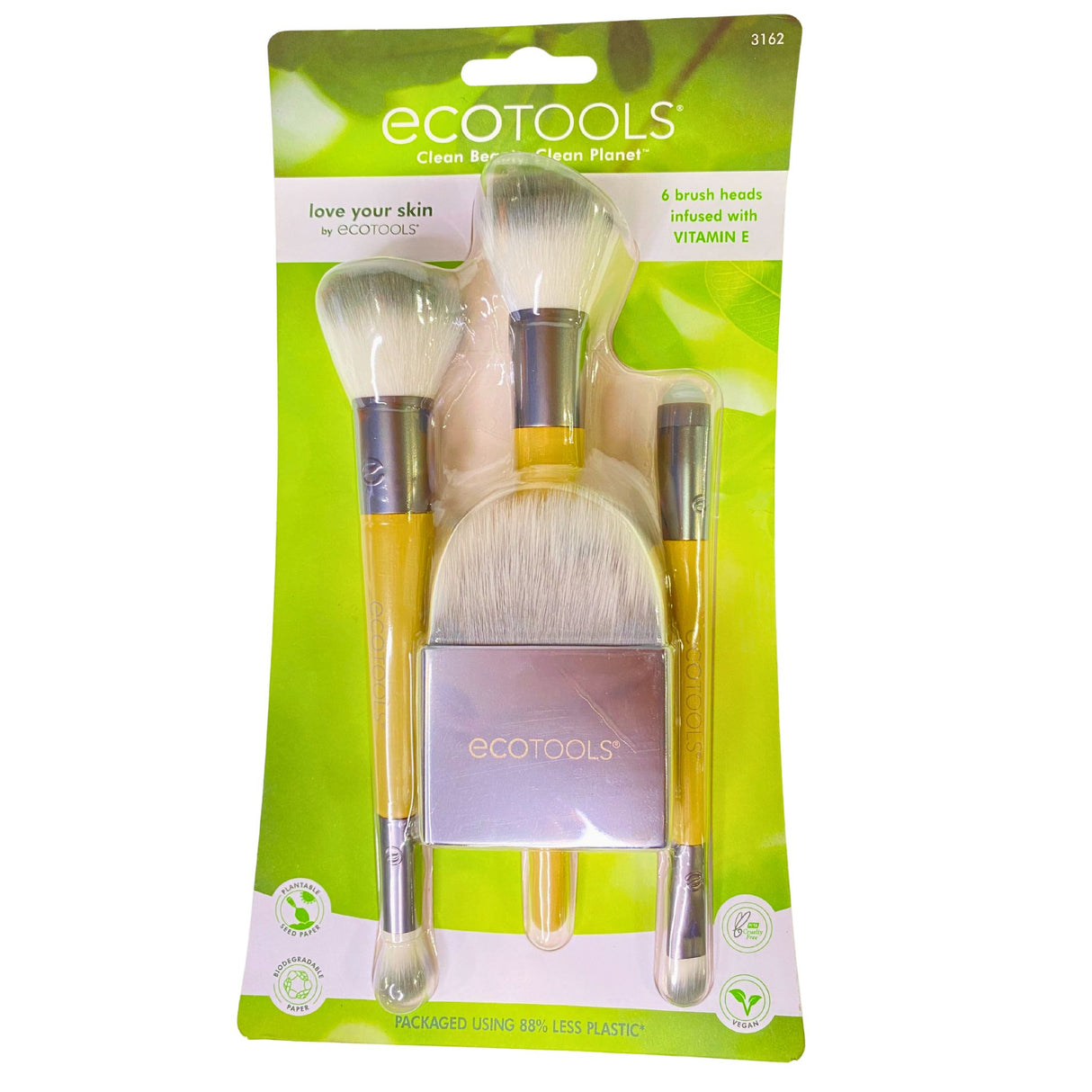 Ecotools Clean Beauty , Clean Planet 6 Brush Heads Infused With Vitamin E