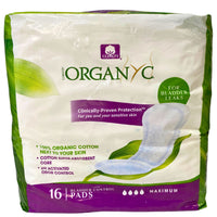 Thumbnail for Organyc 100% Organic Cotton 16 Bladder Control Pads Maximum