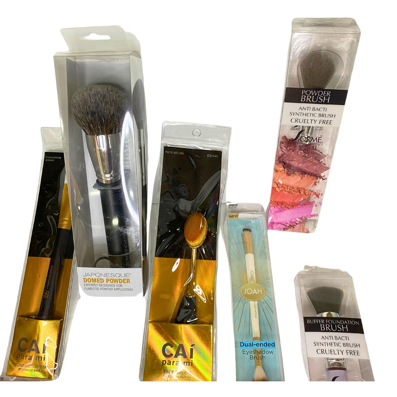 Assorted Makeup Brushes brands like Sorme , Joah , CAi (50 Pcs Lot)