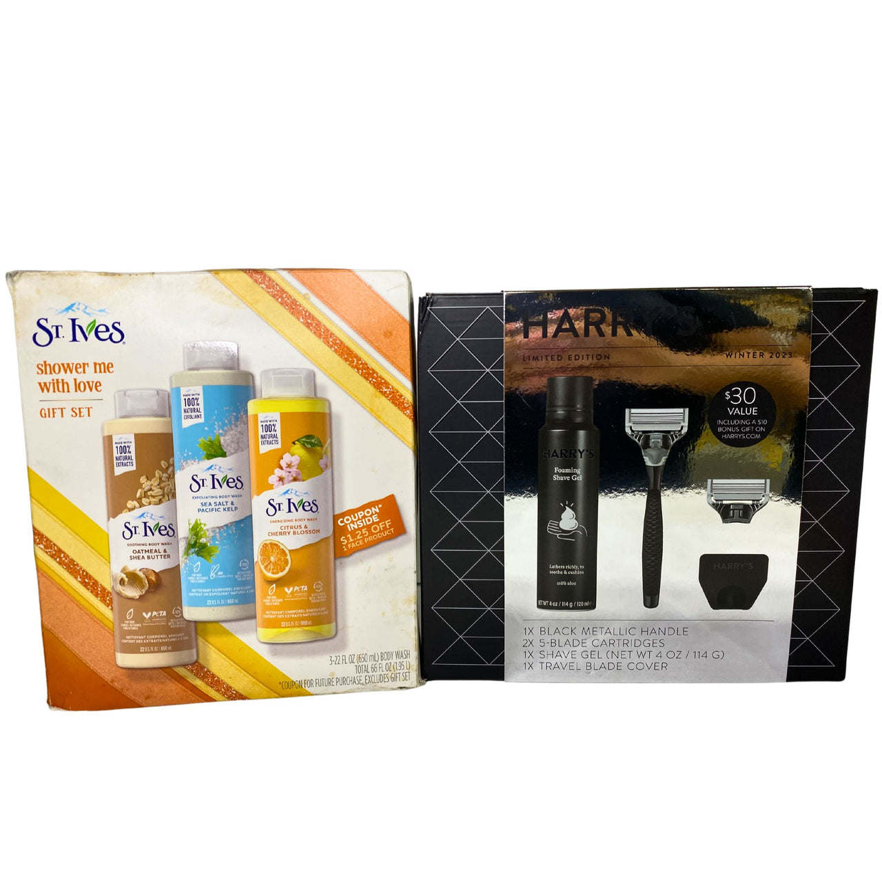 St Ives Fresh Face & Shower me with Love Gift Sets + Harrys Shave Set Assorted Mix