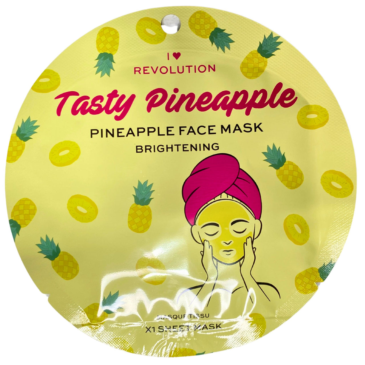 I HEART REVOLUTION Tasty Pineapple Pineapple Face Mask