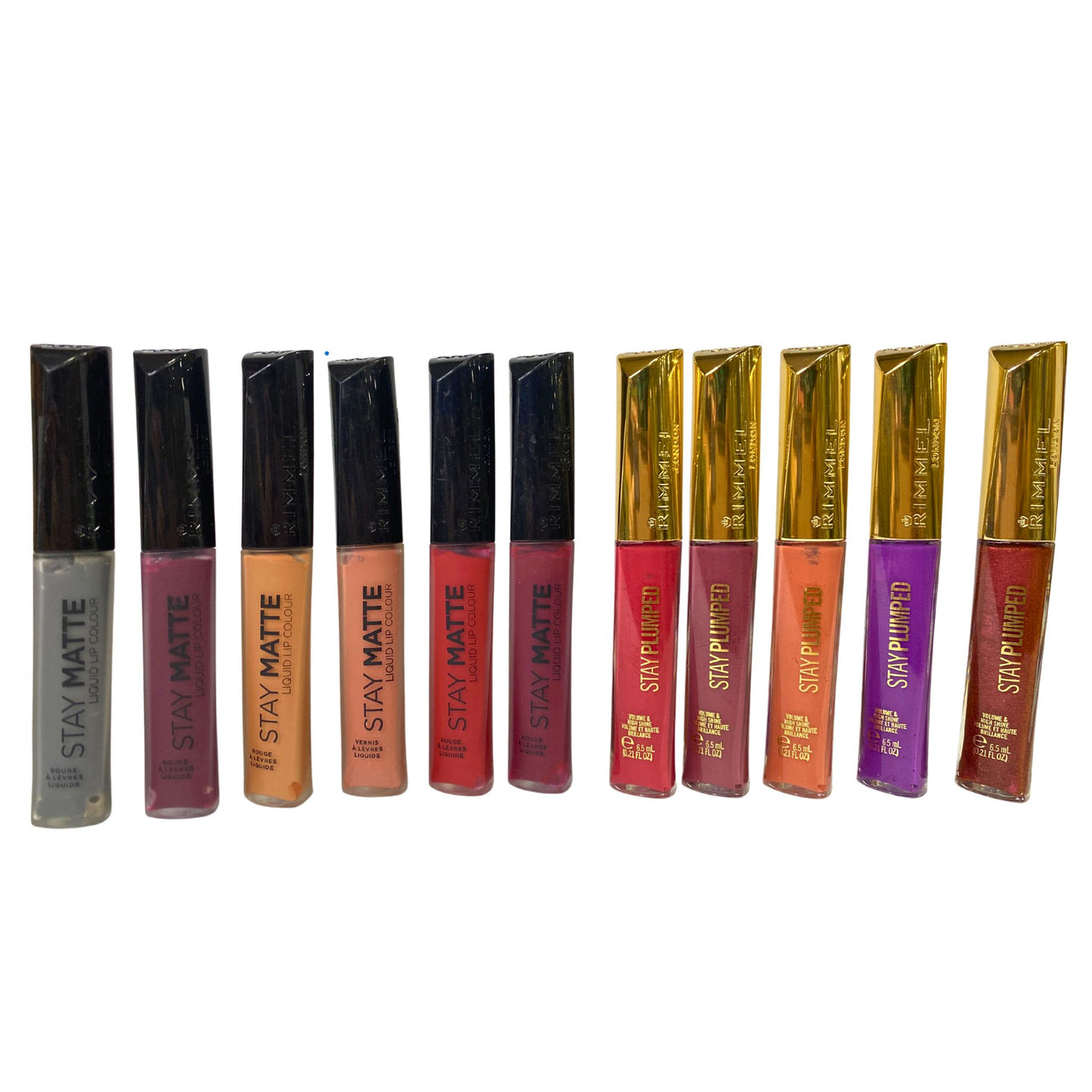 Rimmel Stay Matte Liquid Lip Colour & Stay Plumped Volume & High Shine Assorted Mix