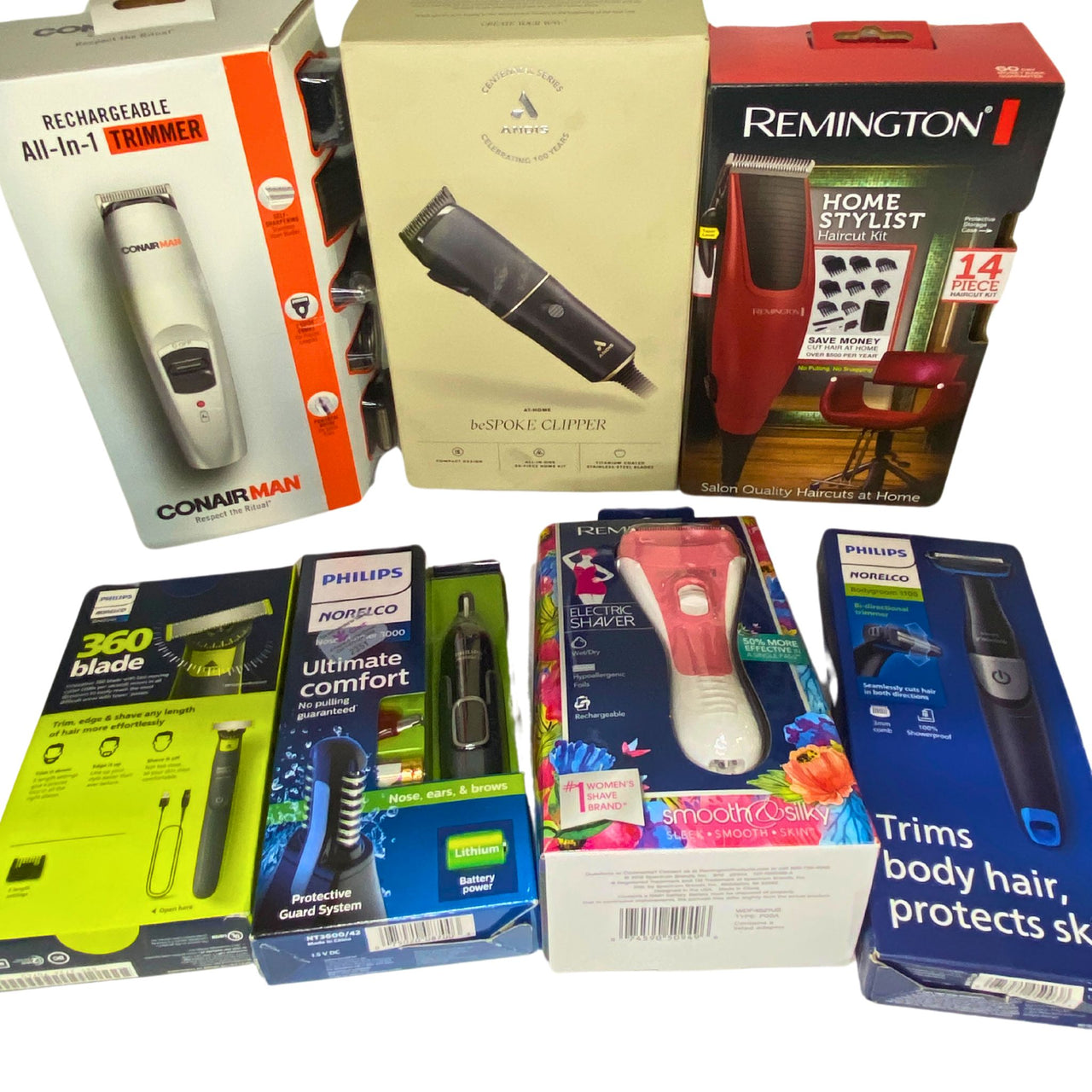 Electric Hair Removers Mix includes Clippers , Trimmers , Haircut Kits 