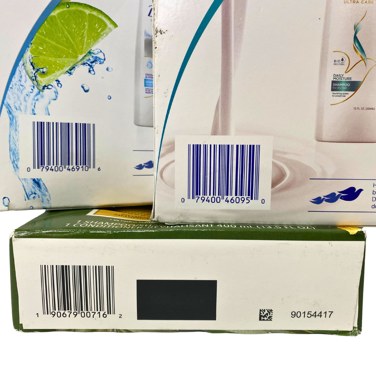 Shampoo & Conditioner Sets include Brands like Herbal Essences,Dove & Suave 