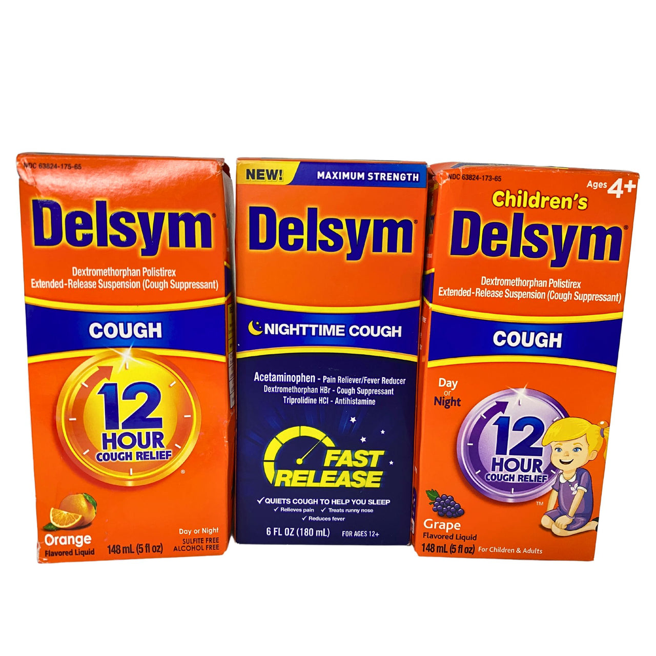 Delsym Syrup Mix includes Day or Night & Nighttime 