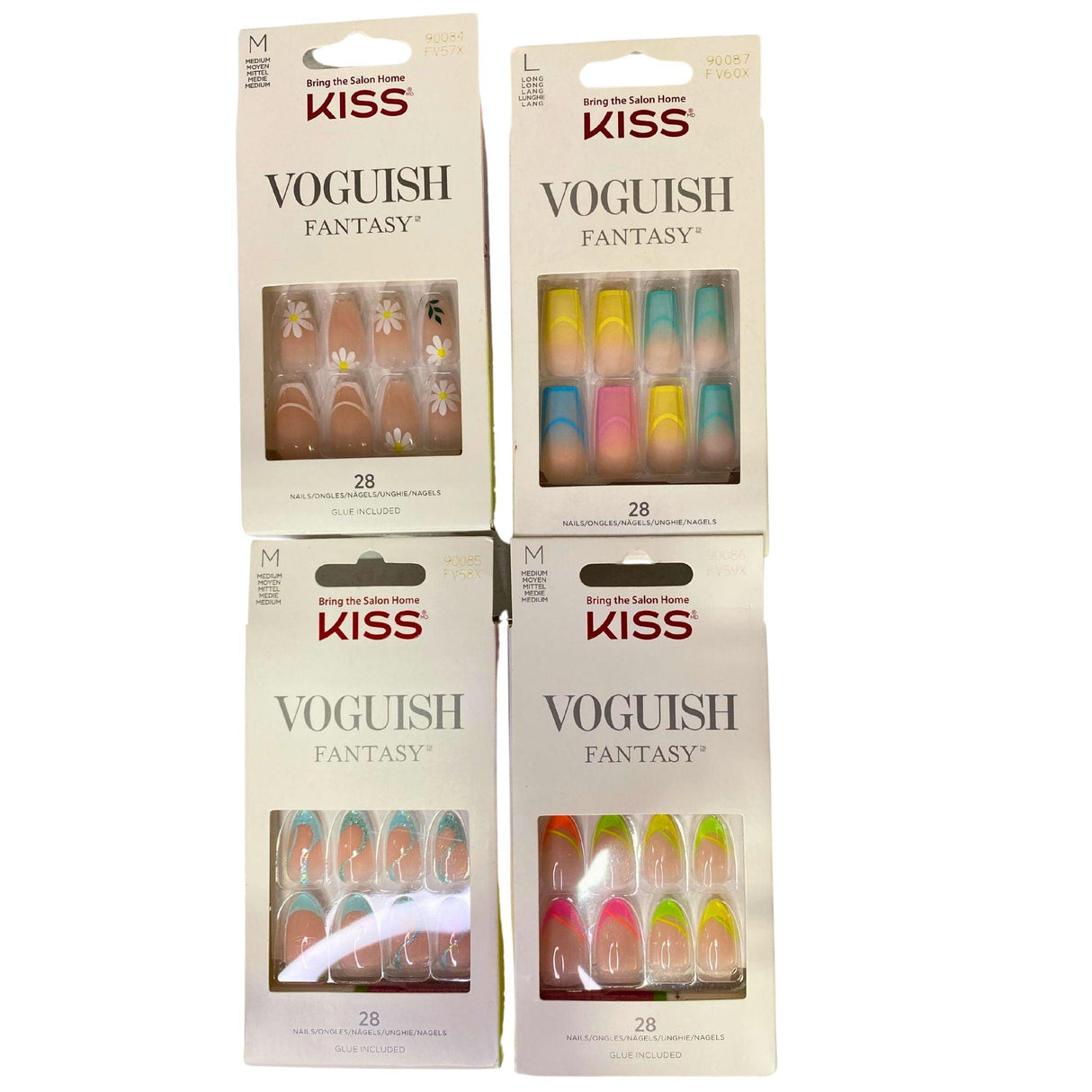 Kiss Voguish Fantasy Press On Nails Includes Glue 