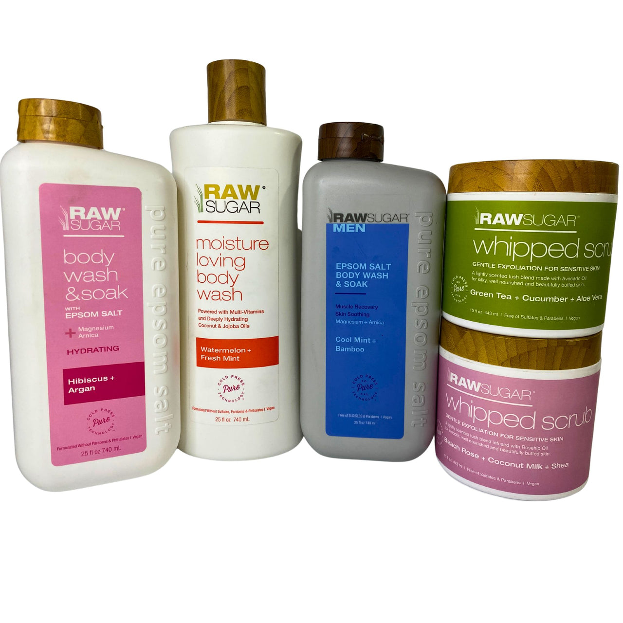 Raw Sugar Mix Includes Whipped Scrub & Body Wash 