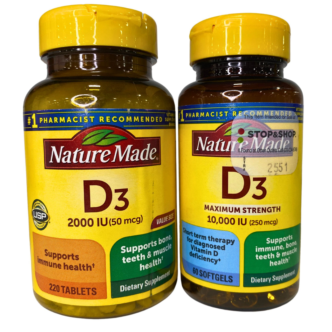 Nature Made D3 Assorted Mix Supports