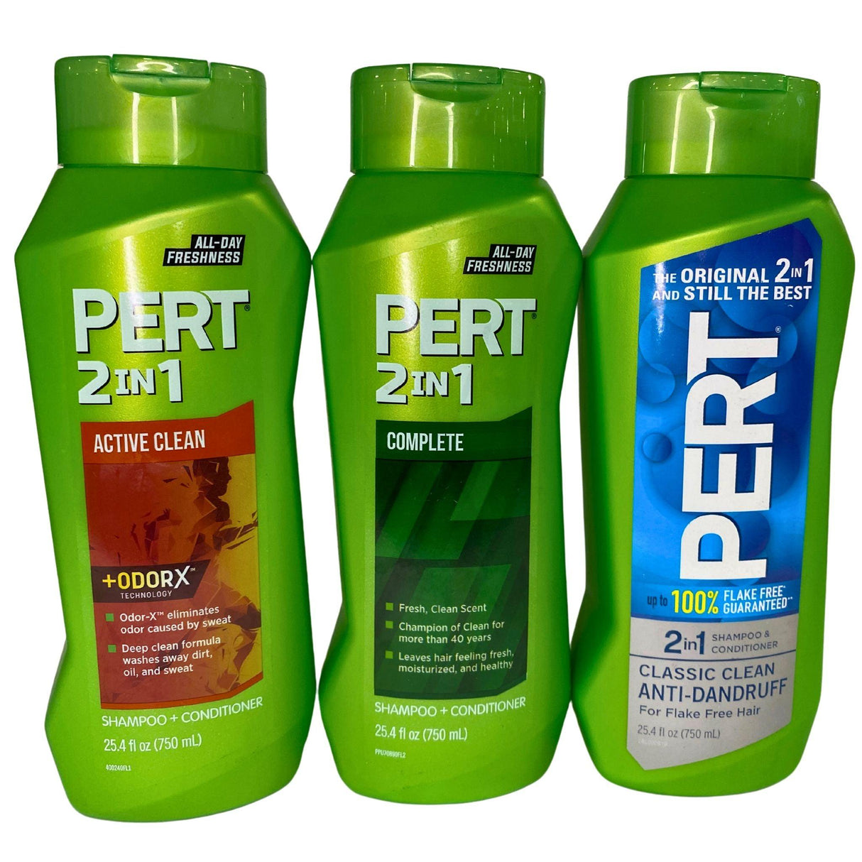 Pert The Original  2 IN 1 Shampoo + Conditioner 25.4OZ Assorted Scents