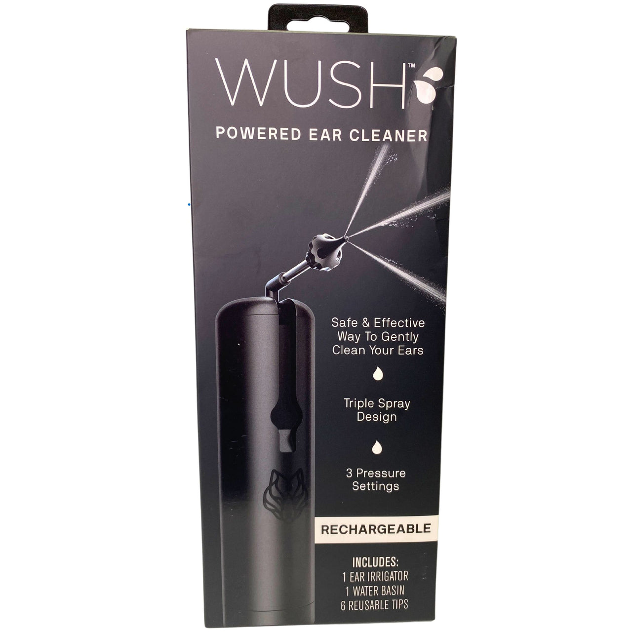 WUSH Powered Ear Cleaner 3 Pressure Settings 