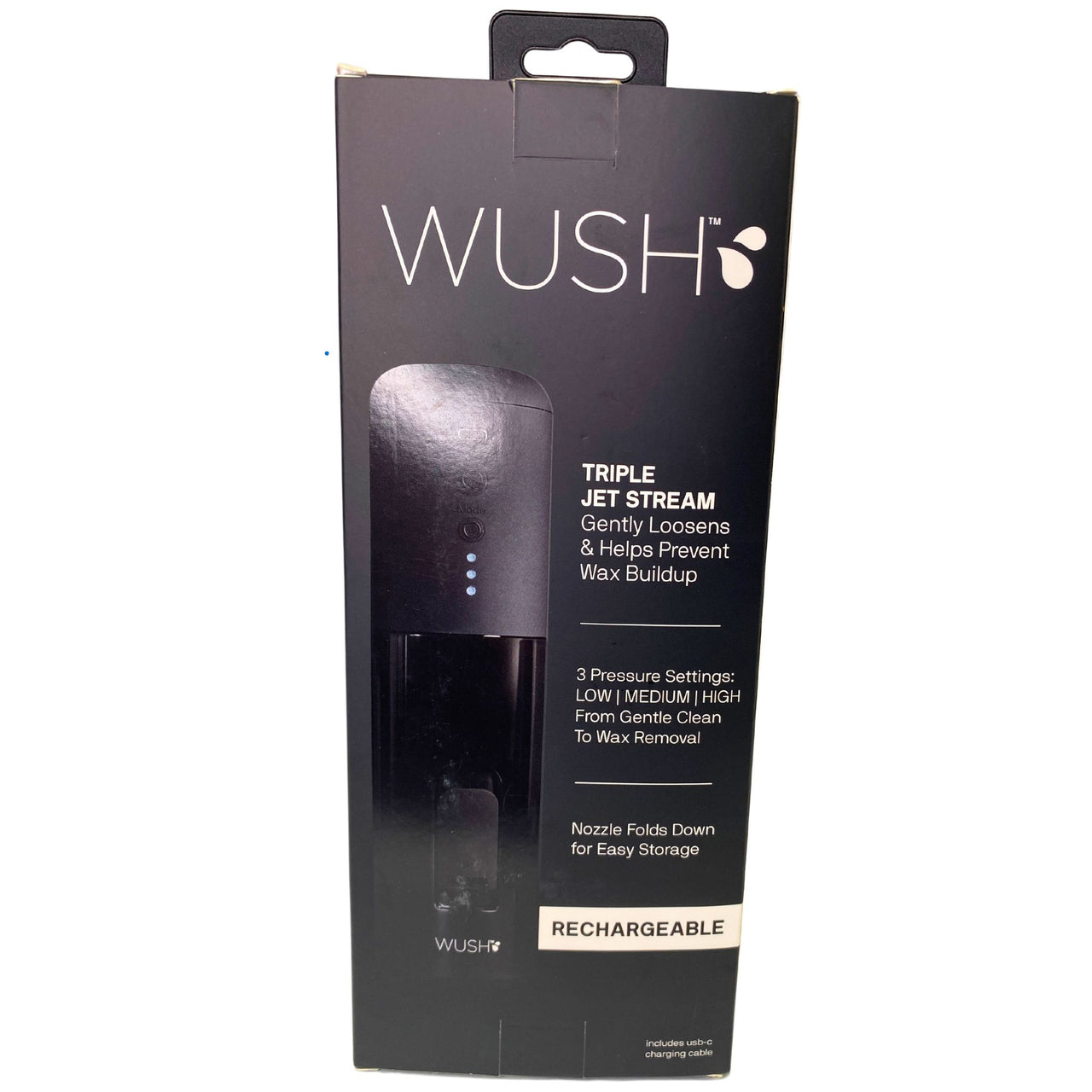 WUSH Powered Ear Cleaner 3 Pressure Settings 