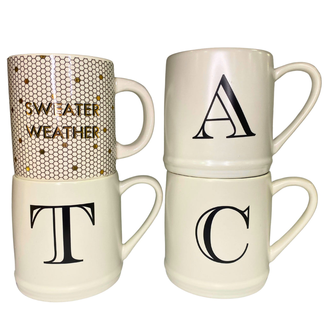 Modern Expressions Monogram Mugs & Sweater Weather Mugs 