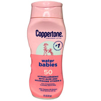 Thumbnail for Coppertone Sunscreen Lotion Water Babies 50 hypoallergenic Spectrum