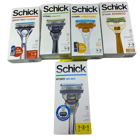 Schick Men Mix includes Assorted Types of Schick Men Razors  + Cartridges 