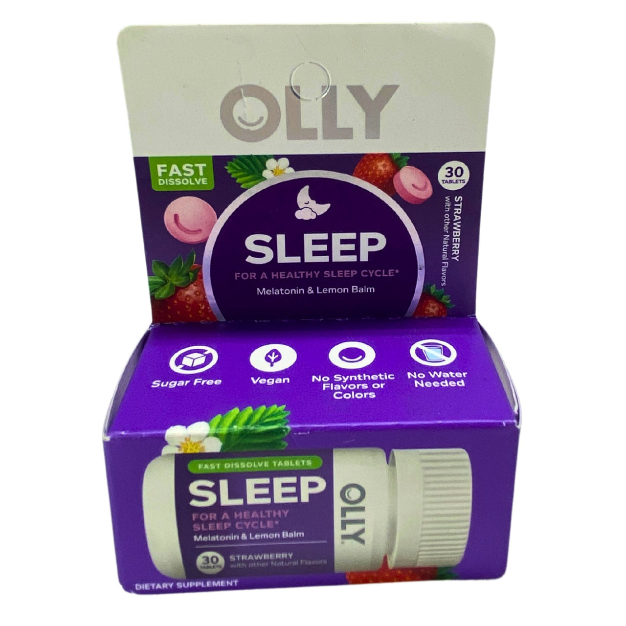 Olly Sleep for a Healthy Sleep Cycle, Melatonin & Lemon Balm 