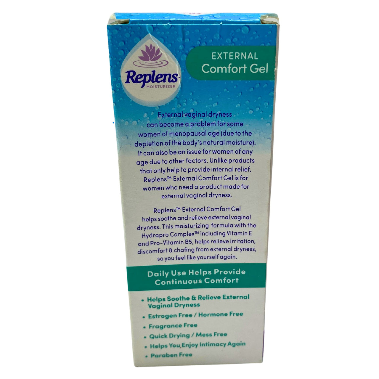 Replens Moisturizer External Comfort Gel