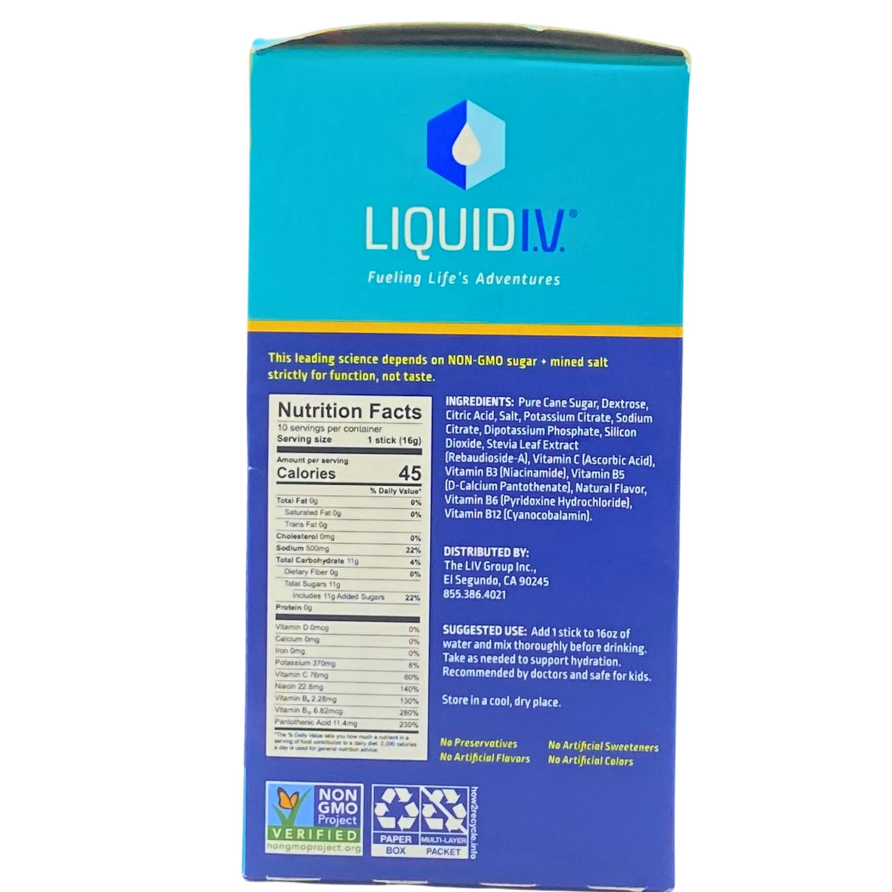 Liquid I.V. Hydration Multiplier Electrolyte Drink Mix Golden Cherry