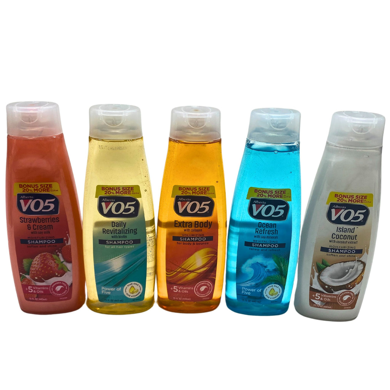 Alberto V05 Assorted Shampoo Mix includes Assorted Scents