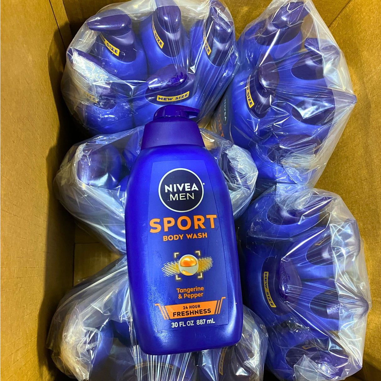 Nivea Men Sport Body Wash Tangerine & Pepper 24 Hour Freshness 