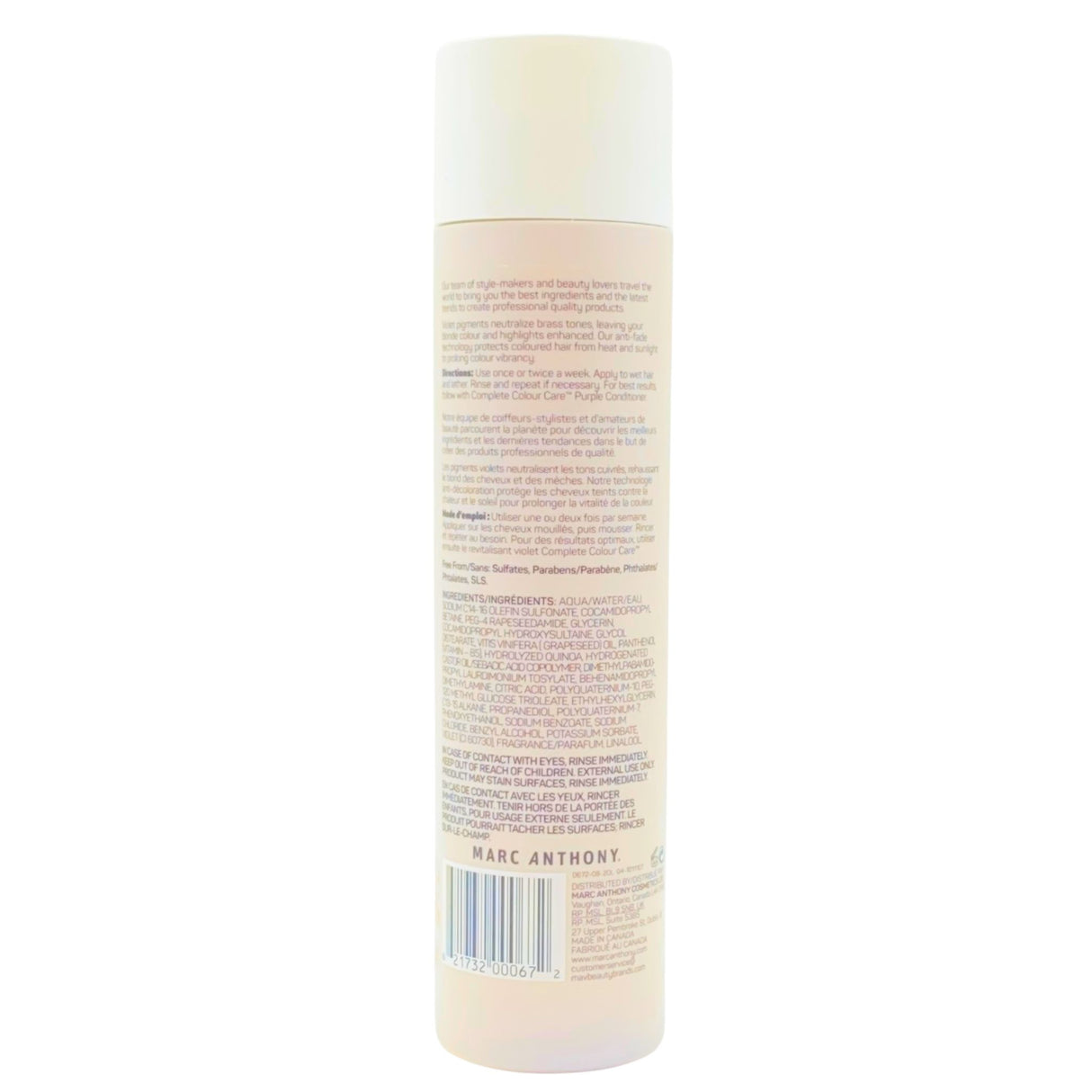 Marc Anthony Complete Color Care Purple Shampoo for Blondes 8OZ