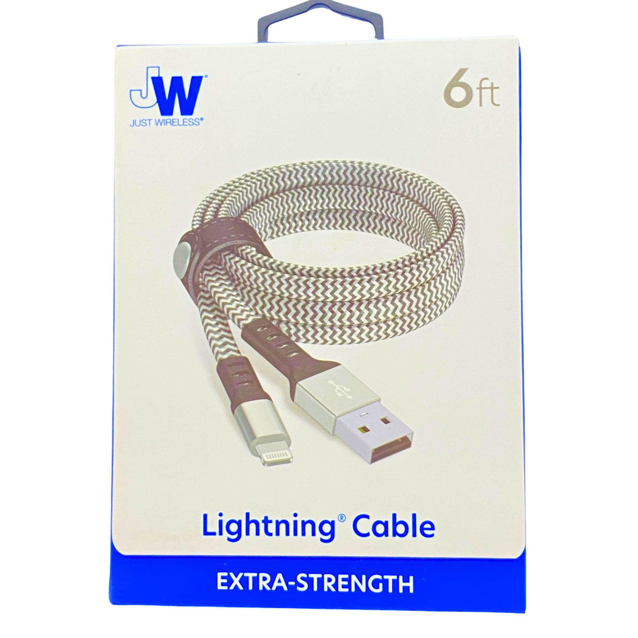 Just Wireless Lightning Cable Extra Strength 6Ft 