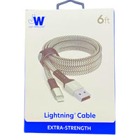 Thumbnail for Just Wireless Lightning Cable Extra Strength 6Ft 