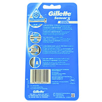 Thumbnail for Gillette Sensor 3 Cool 5 Disposable Razors Comfortfresh 40* Pivot