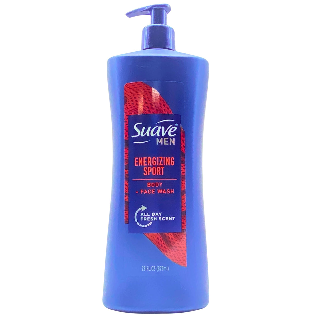 Suave Men Energizing Sport Body + Face Wash All Day Fresh Scent 