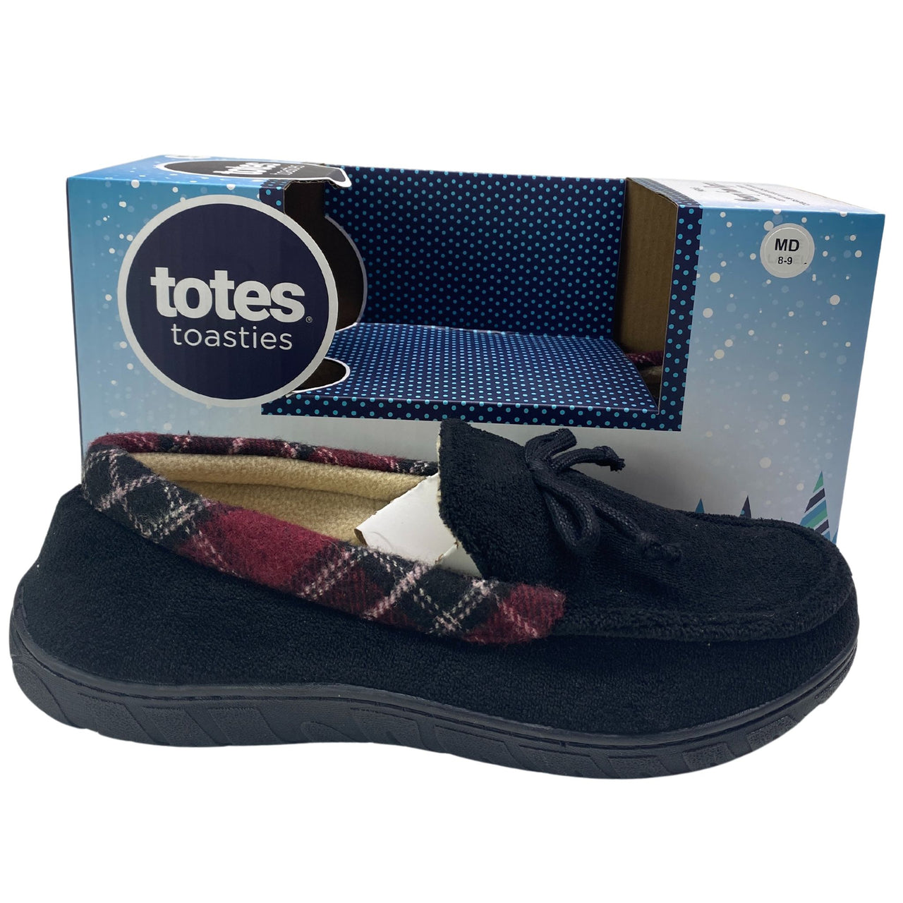 Totes Toasties Men's Memory Foam Slippers 