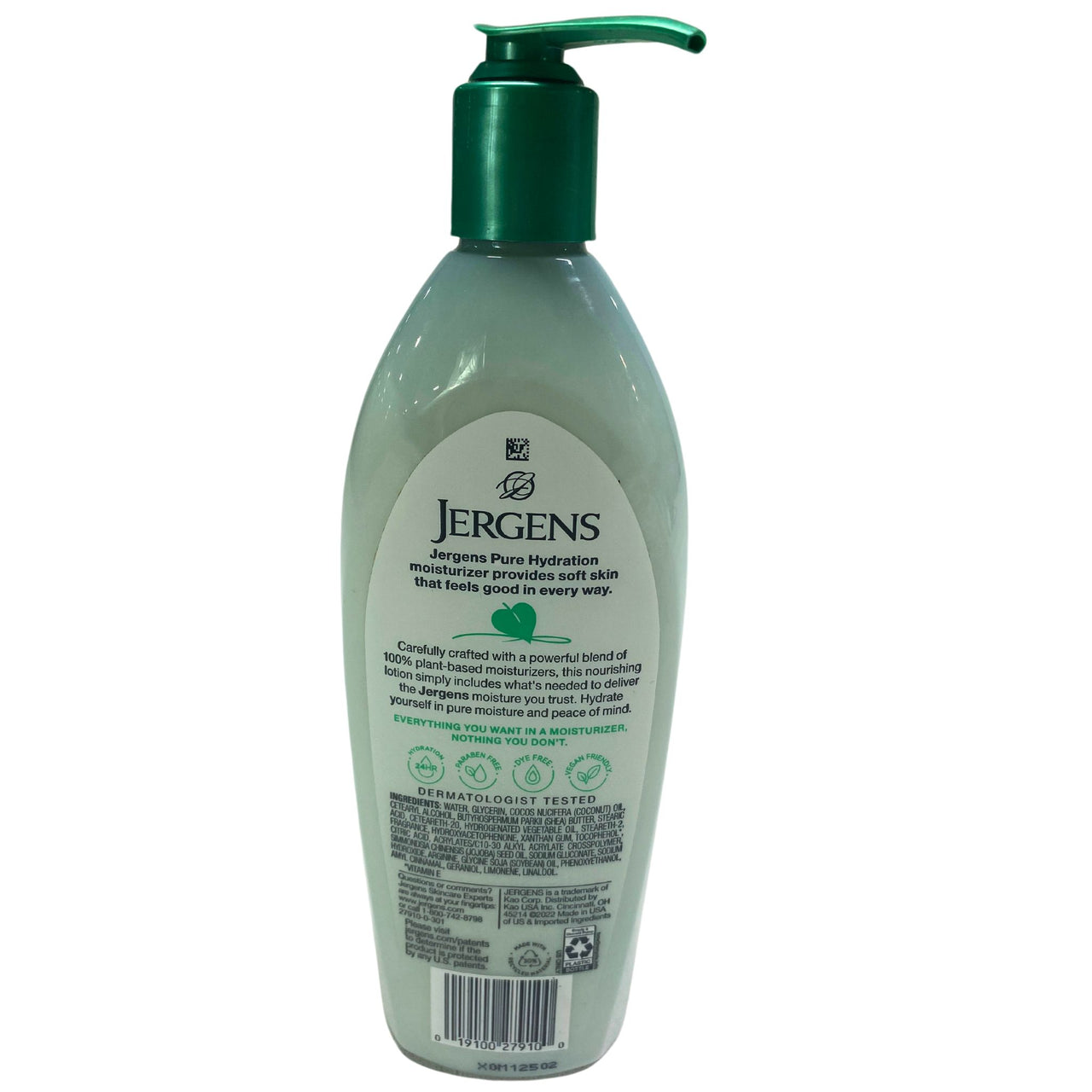 Jergens Pure Hydration All Day Softness With Plant Based Moisturizers 