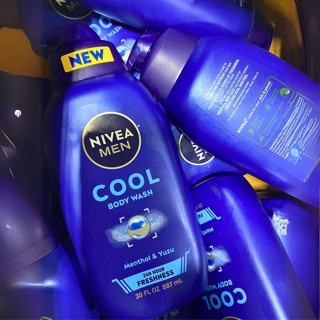 Nivea Men Cool Body Wash Menthol & Yuzu 24H Hour Freshness